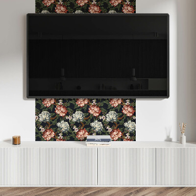 Self adhesive vinyl floor tiles Flower pattern