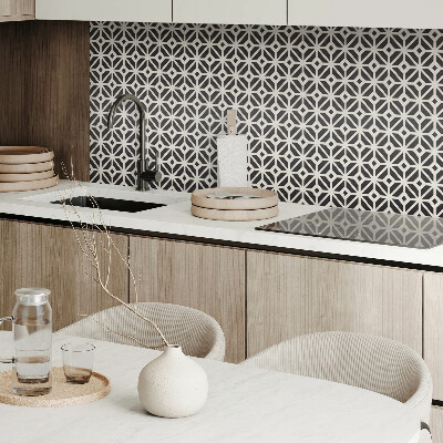 Vinyl tiles Abstract rhombuses in a geometric composition