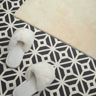 Vinyl tiles Abstract rhombuses in a geometric composition