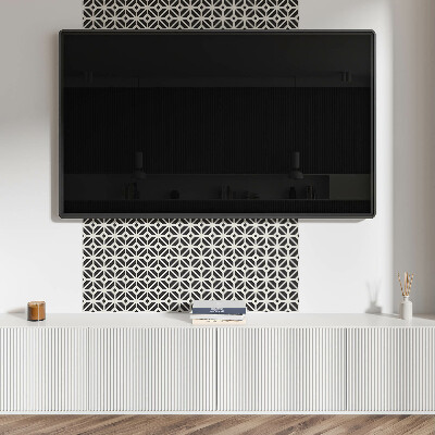 Vinyl tiles Abstract rhombuses in a geometric composition