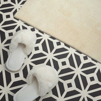 Vinyl tiles Abstract rhombuses in a geometric composition
