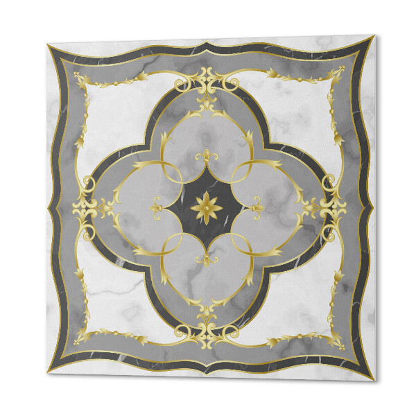 Self adhesive vinyl floor tiles Classic pattern with sophisticated ornaments
