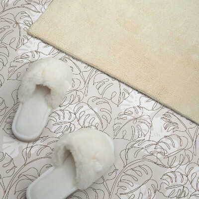 Vinyl tiles Leaf geometry in a minimalist style
