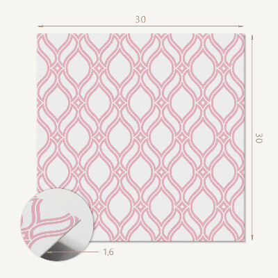 Self adhesive vinyl floor tiles Elegant wavy pattern