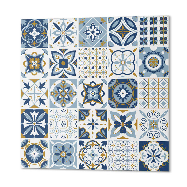 Self adhesive vinyl floor tiles Tile ornament motifs