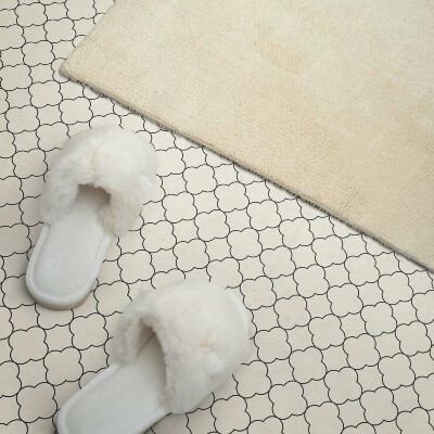 Pvc wall panels Mesh flower motif