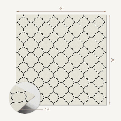 Pvc wall panels Mesh flower motif