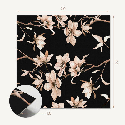 Vinyl tiles Floral pattern