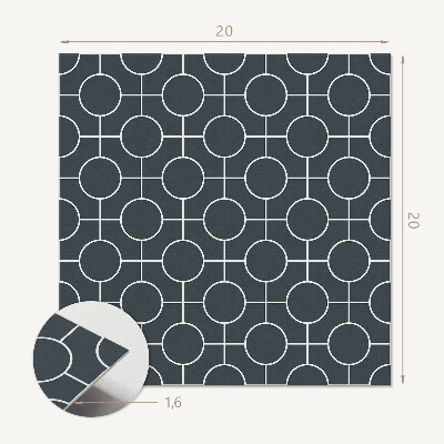 Self adhesive vinyl floor tiles The geometry of circles and lines in design