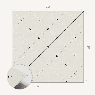 Self adhesive vinyl floor tiles Rhombus figures in a modern version