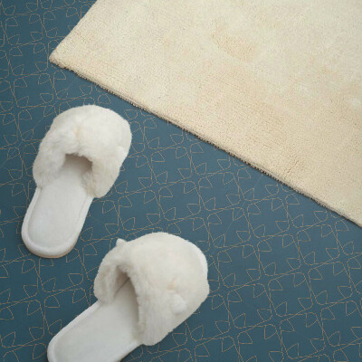 Self adhesive vinyl floor tiles Mesh flower arrangement