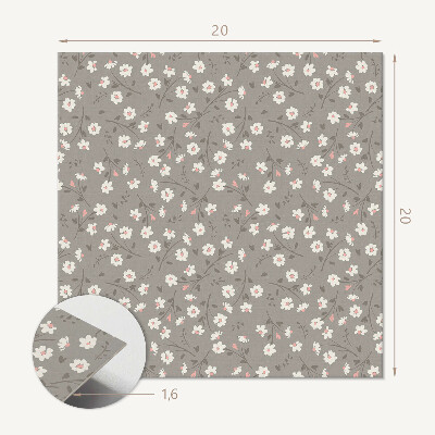 Vinyl tiles Flower pattern