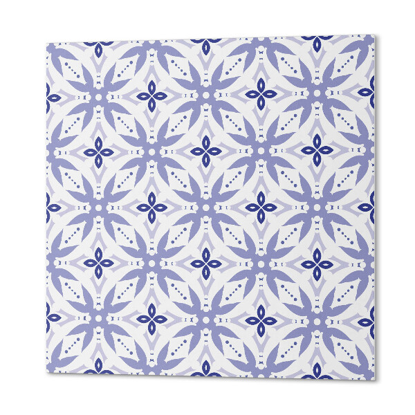 Self adhesive vinyl floor tiles Geometric motifs with flora