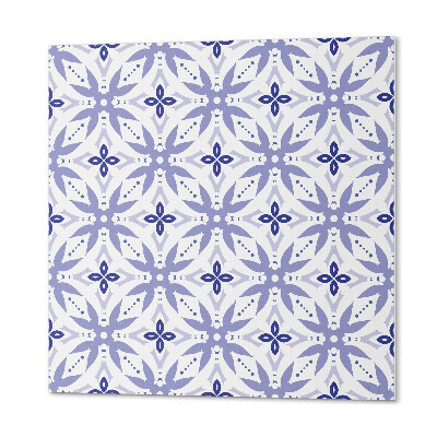 Self adhesive vinyl floor tiles Geometric motifs with flora