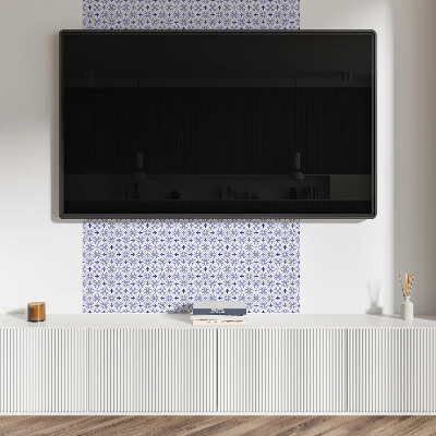Self adhesive vinyl floor tiles Geometric motifs with flora