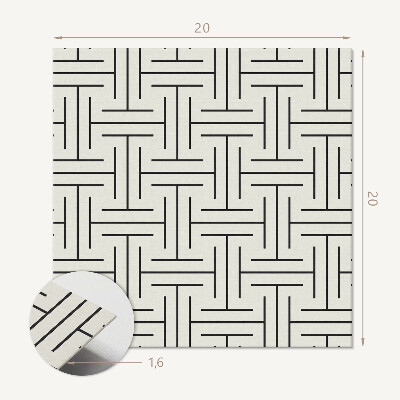 Self adhesive vinyl floor tiles Geometric shapes in a checkered pattern