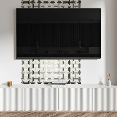 Self adhesive vinyl floor tiles Geometric shapes in a checkered pattern