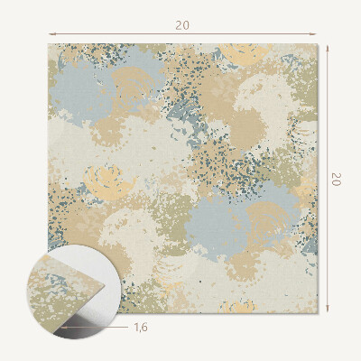 Pvc wall panels Colorful spots and organic shapes