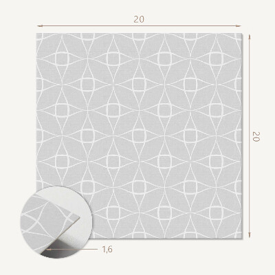 Vinyl tiles Geometric mesh in a modern version