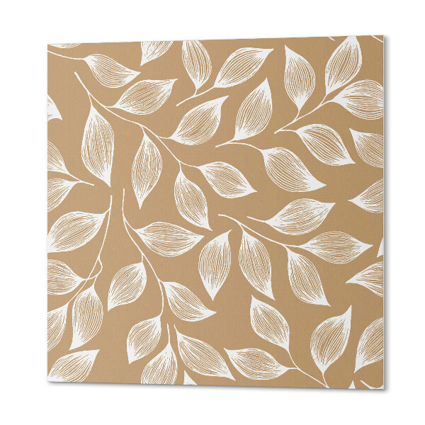 Self adhesive vinyl floor tiles Leaf pattern in texture