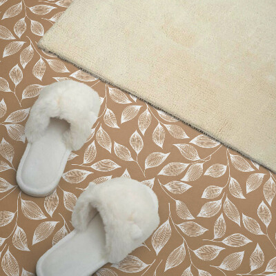 Self adhesive vinyl floor tiles Leaf pattern in texture