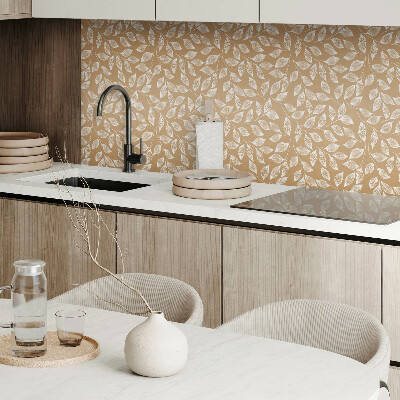Self adhesive vinyl floor tiles Leaf pattern in texture