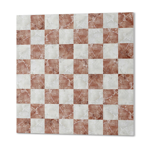Self adhesive vinyl floor tiles An elegant chessboard in a marble version
