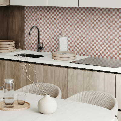 Self adhesive vinyl floor tiles An elegant chessboard in a marble version