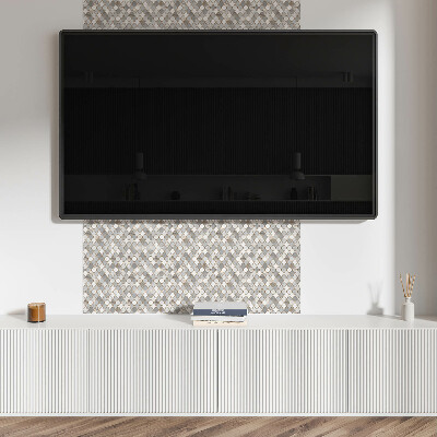 Pvc wall panels Shapes in a mosaic full of colors