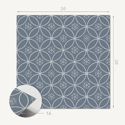 Pvc wall panels Ornamental floral motifs