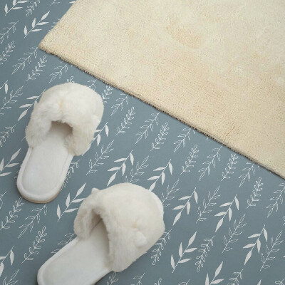 Self adhesive vinyl floor tiles Floral pattern