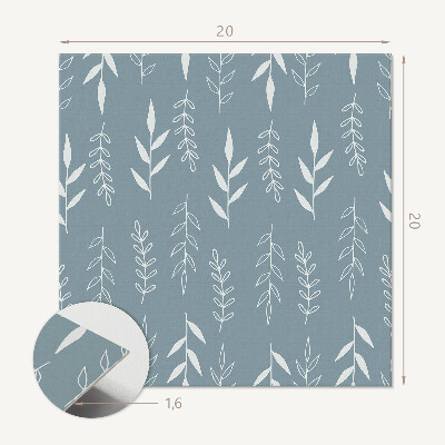 Self adhesive vinyl floor tiles Floral pattern