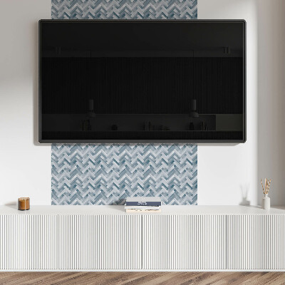 Pvc wall panels Zigzag striped motif