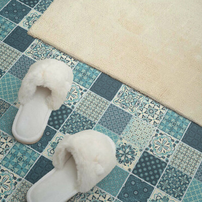 Vinyl tiles Geometry in mosaic patterns