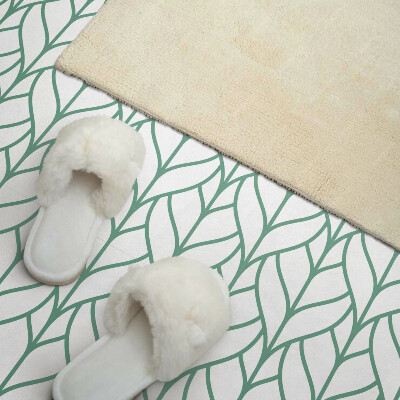 Self adhesive vinyl floor tiles Symmetrical leafy patterns