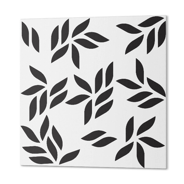 Vinyl tiles Green leaf pattern