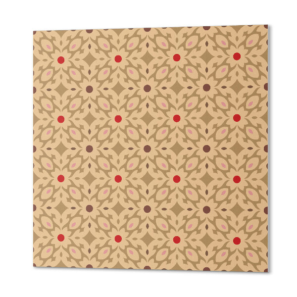 Vinyl tiles Floral mesh with flowers