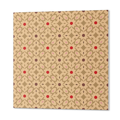 Vinyl tiles Floral mesh with flowers