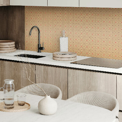 Vinyl tiles Floral mesh with flowers
