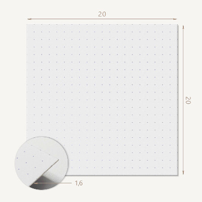 Self adhesive vinyl floor tiles Mesh motif with dots