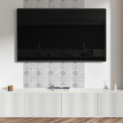 Pvc wall panels Floral-geometric composition