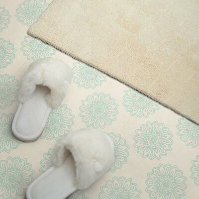 Vinyl tiles Floral pattern