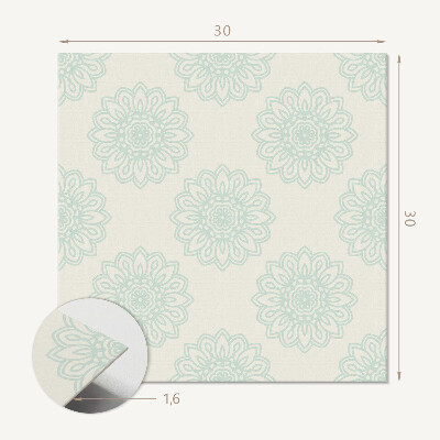 Vinyl tiles Floral pattern