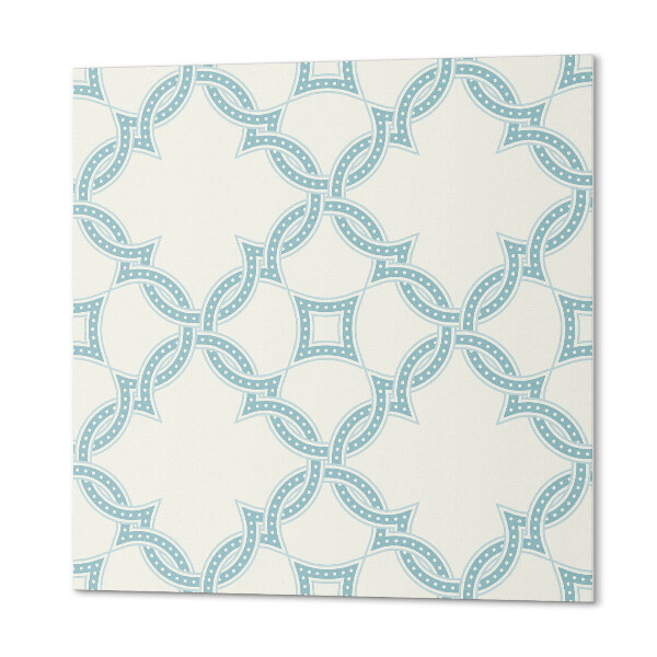 Self adhesive vinyl floor tiles Patterns in the woven mesh
