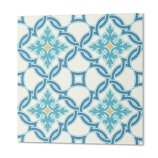 Self adhesive vinyl floor tiles Arabesque-inspired design
