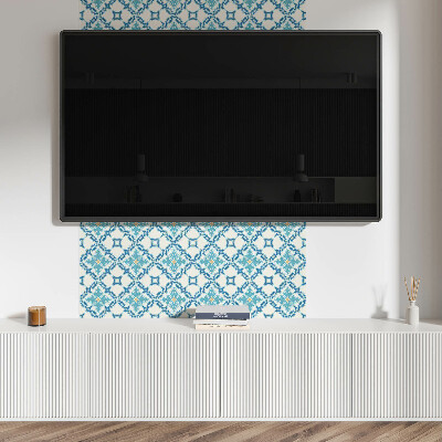 Self adhesive vinyl floor tiles Arabesque-inspired design