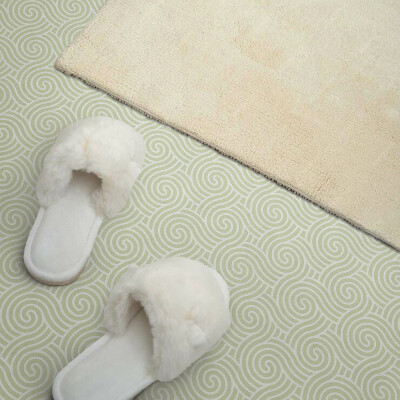 Vinyl tiles Waves in a swirling motif