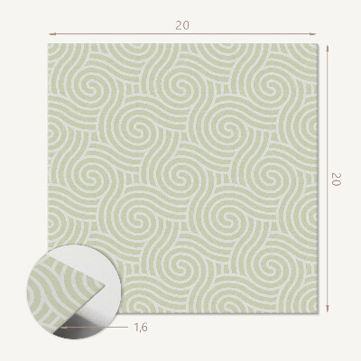 Vinyl tiles Waves in a swirling motif