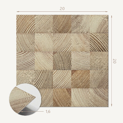 Vinyl tiles Shades of wood in the arrangement
