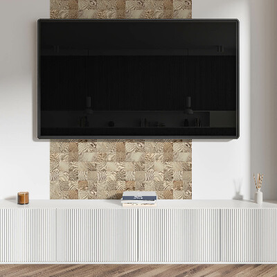 Vinyl tiles Shades of wood in the arrangement